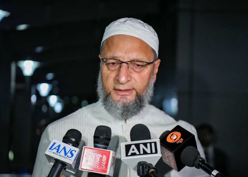 Asaduddin Owaisi appealing to EAM S Jaishankar for the evacuation of Indian students stranded in Iran at Shahid Beheshti University.